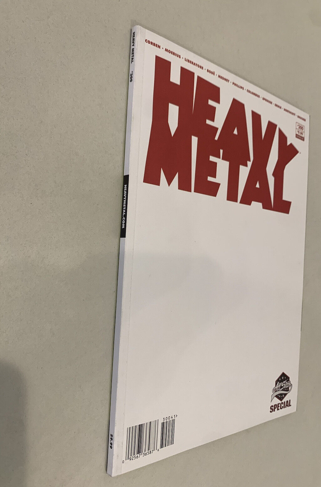Heavy metal magazine # 300 Blank Sketch Cover Variant 2020