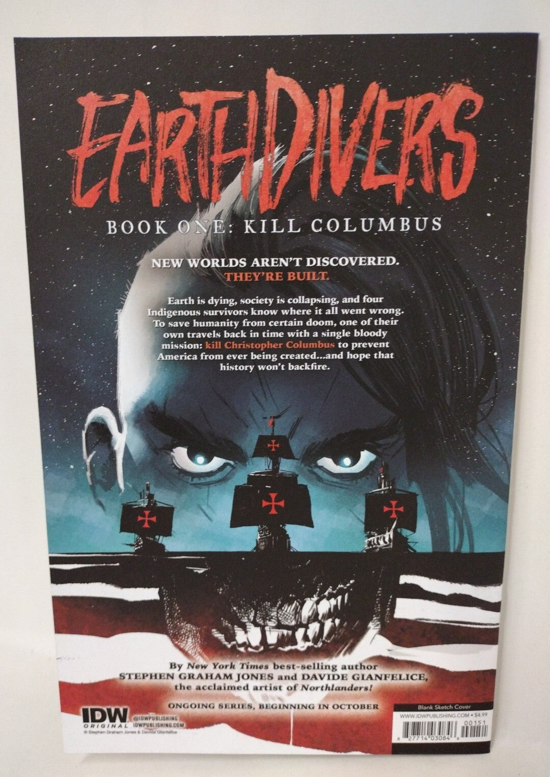 Star Trek #1 (2022) IDW Sketch Cover Variant Comic W Original Dave Castr Art ARG