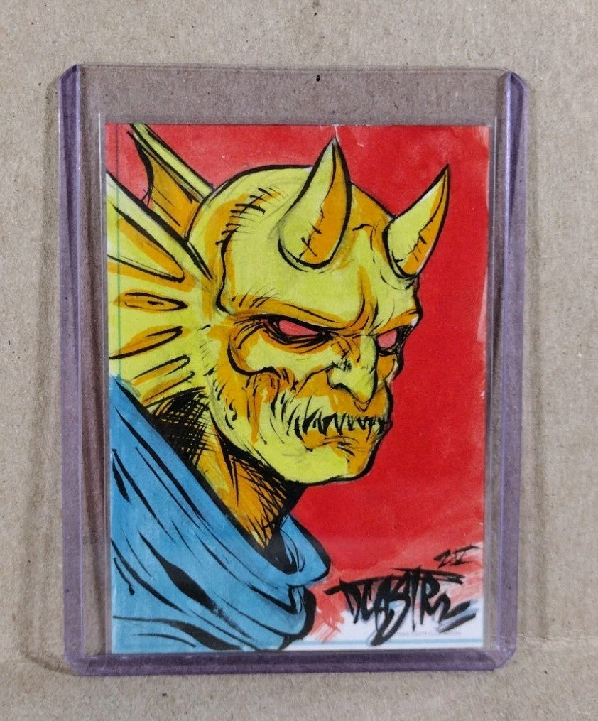 Dave Castr Crusin (2025) OAC Sketch Card W Original DC Comic Etrigan Demon Art