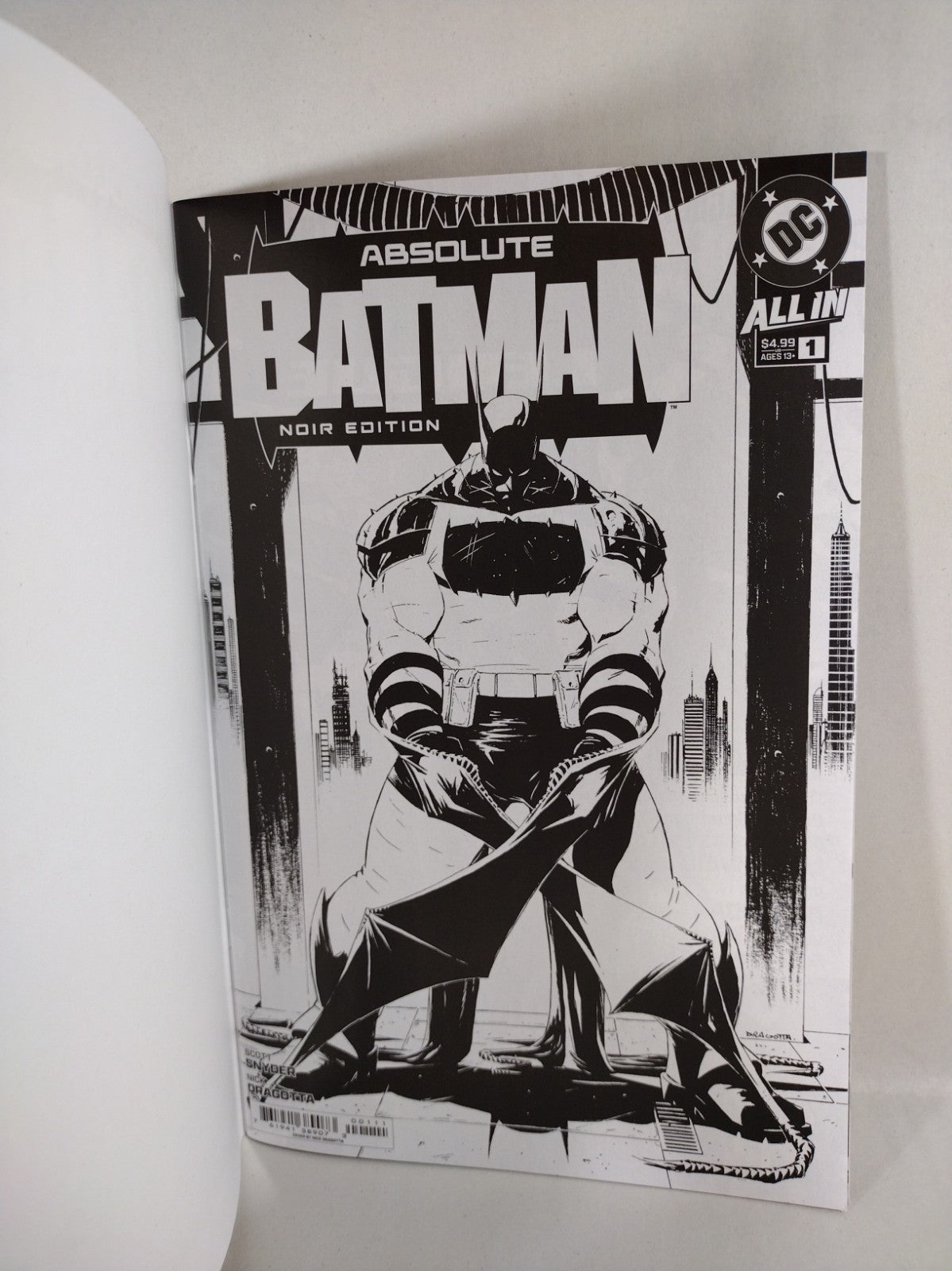 ABSOLUTE BATMAN Noir Edition #1 (2025) DC Comic Black Blank Sketch Cover NM