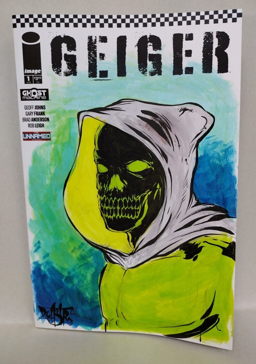 Geiger #1 (2024) Ghost Machine Image Comic Sketch Variant Cover W Original Art