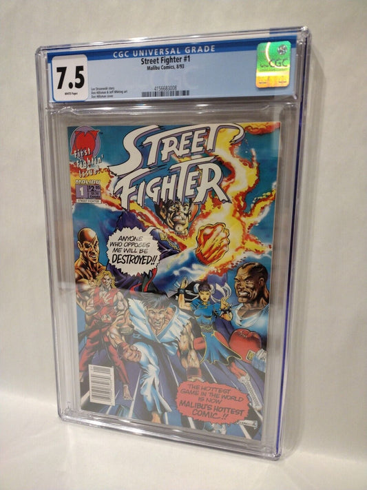 Street Fighter 1 (1993) Malibu Comic 1st Appearance CGC 7.5 Len Strazynski 