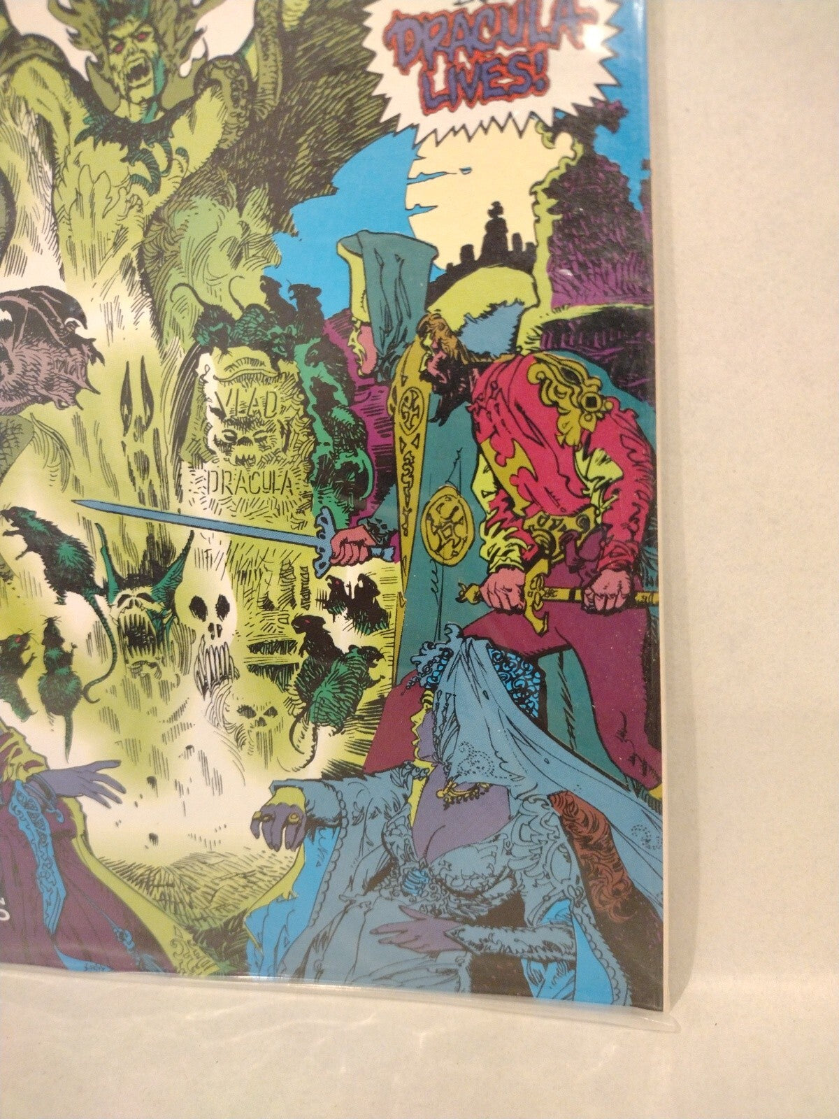 DRACULA Vlad The Impaler #3 (1993) Topps Comic Bagged w Cards Esteban Maroto
