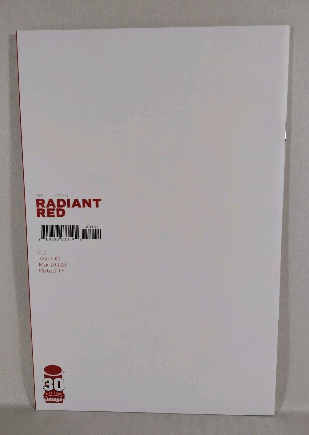 Radiant Red #1 (2022) Image Comics Blank Sketch Variant Cover LaFuente New NM