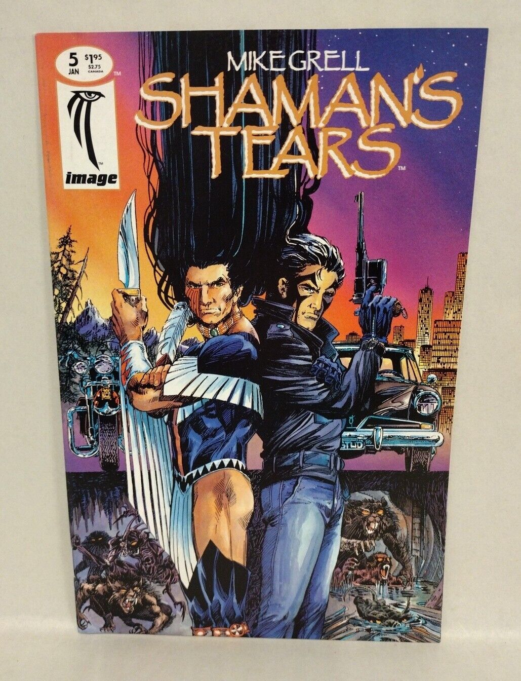 Mike Grell Shaman's Tears (1994) Image Comic Lot Set #3 4 5 6 7 Jon Sable X-Over