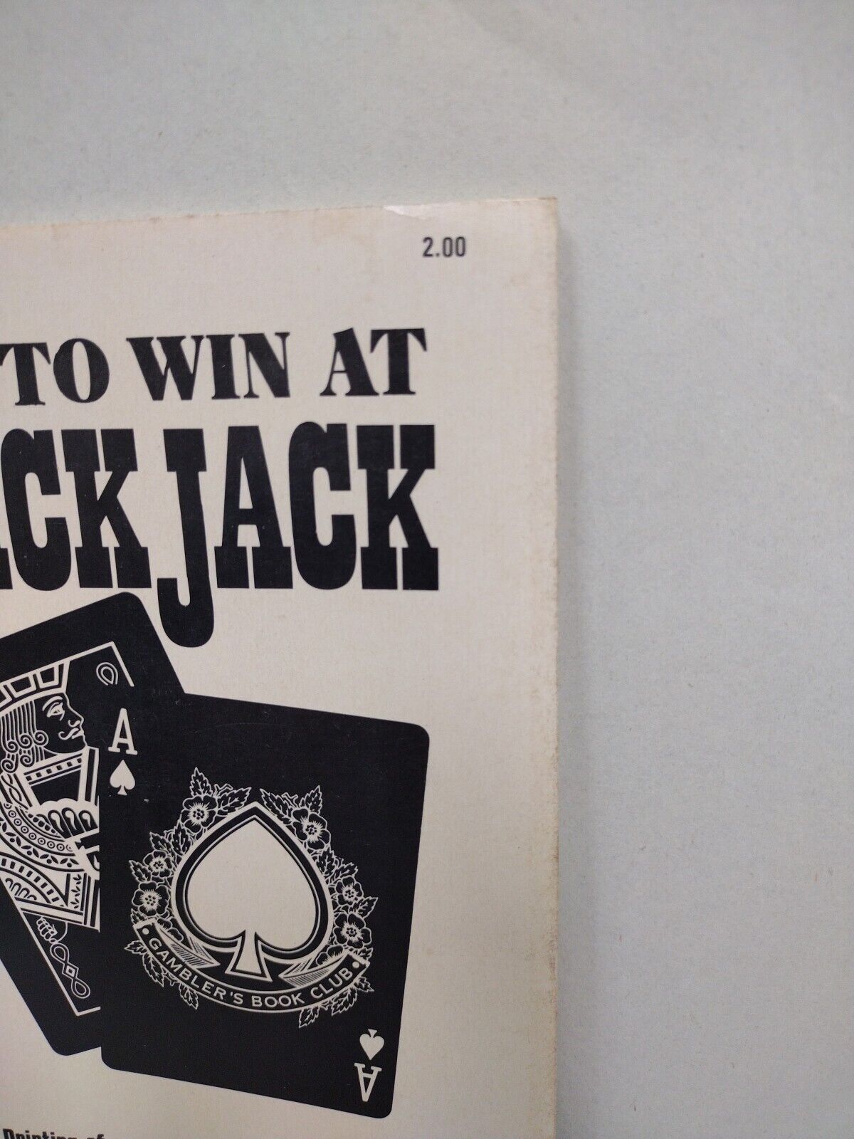 How To Win At Black Jack (1975) Gambler's Book Club SC Charles Einstein 