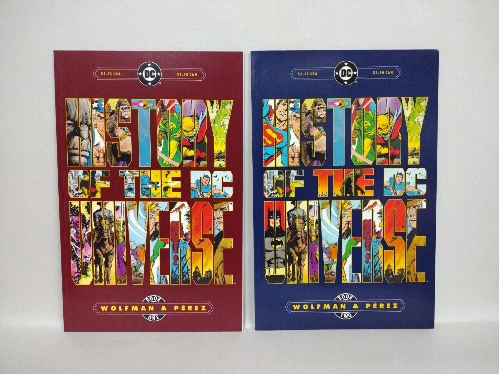 HISTORY OF THE DC UNIVERSE (1986) Complete DC Comic Mini-series #1 2 Georg Perez