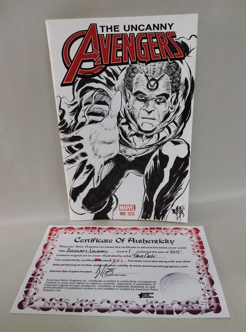 Uncanny Avengers 1 (2015) Marvel Sketch Var W Original DCastr Brother Voodoo Art