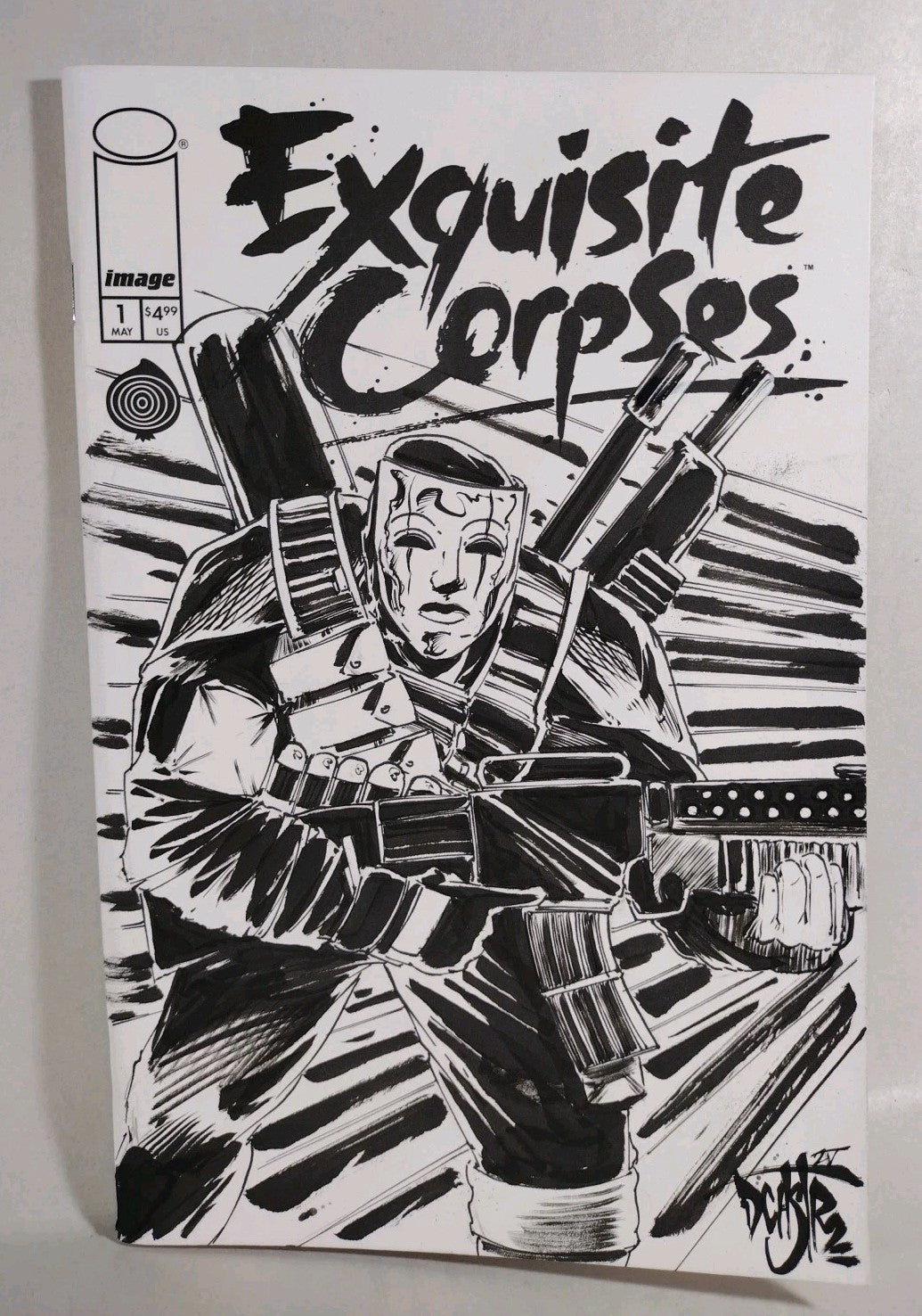 Exquisite Corpses #1 Image Comic Sketch Cover Variant W Original Dave Castr Art