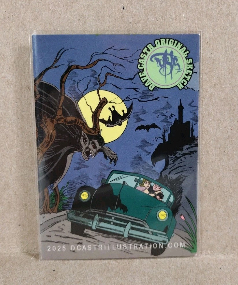 Dave Castr Crusin (2025) OAC Sketch Card W Original Marvel Archangel ACEO Art 