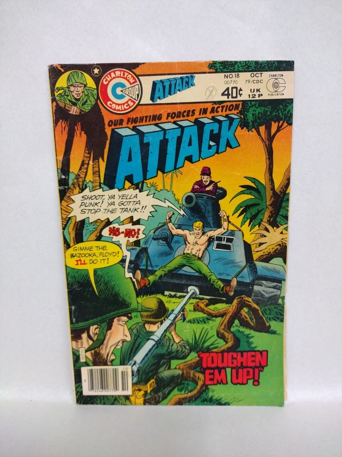 Attack (1979) Charlton Military War Comic Lot #18 23 25 27 34 41 Reader Copies