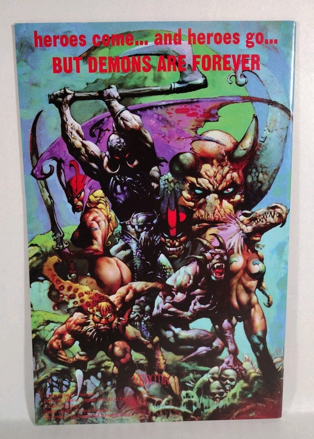 Satanika #3 (1995) Verotik Danzig Comic Martin Emond Duke Mighten Cover VF-NM