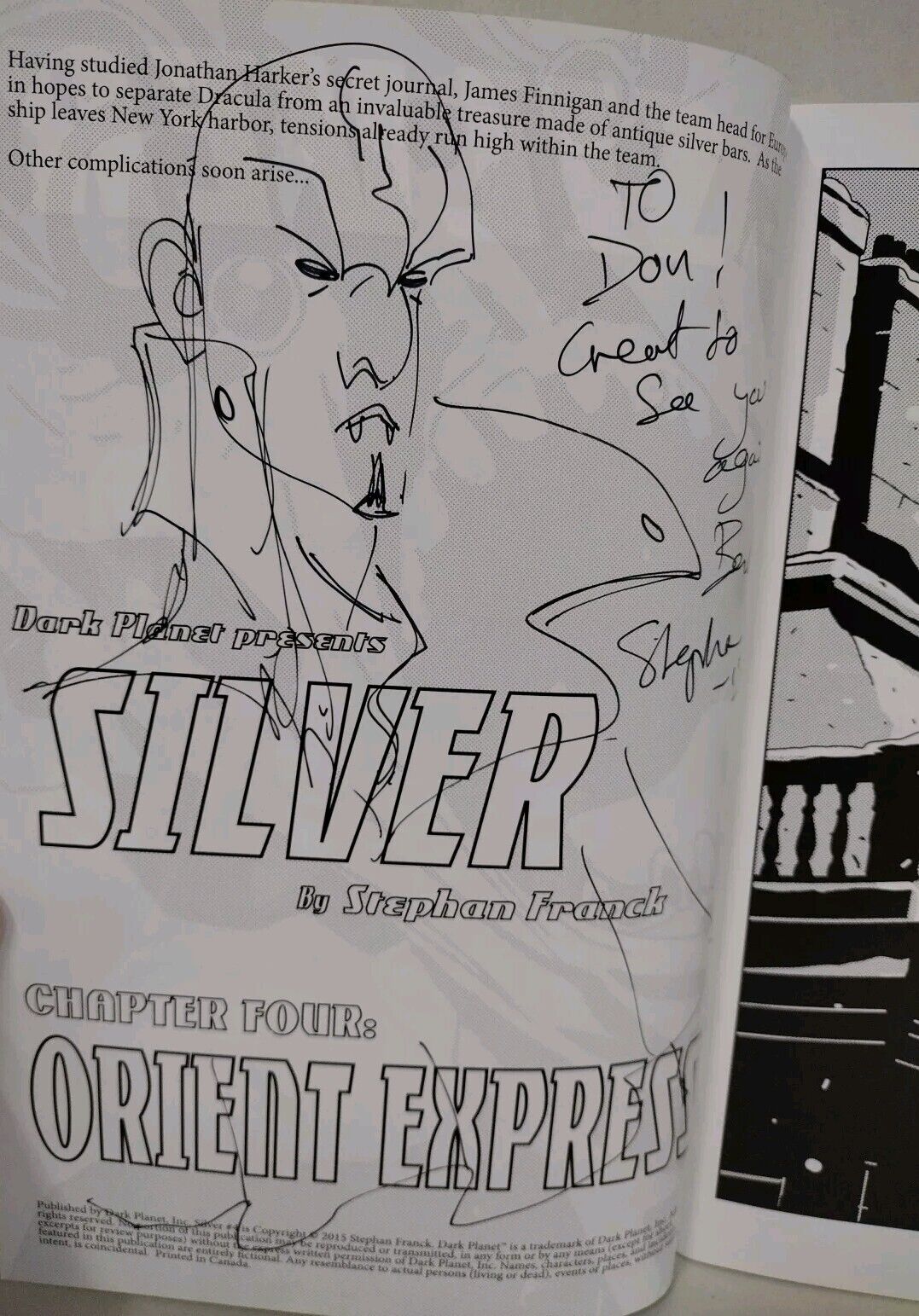 Silver (2013) Dark Planet Comic Lot Set #1 2 4 5 7 FCBD Signed W Sketches VF-NM