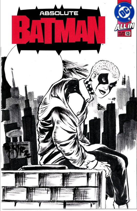 Absolute Batman 13 (2025) DC Comic Sketch Variant Cvr W Original Dave Castr Art