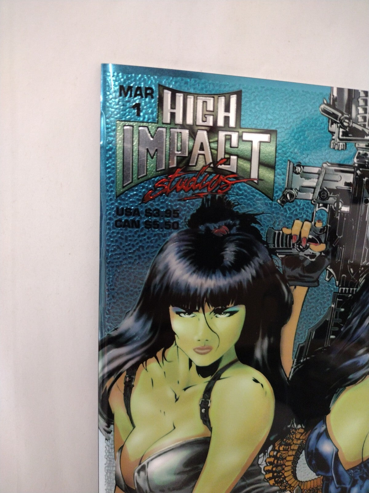 High Impact Studios #1 (1994) Chromium Cover Cheese Cake Bad Girl Comic NM