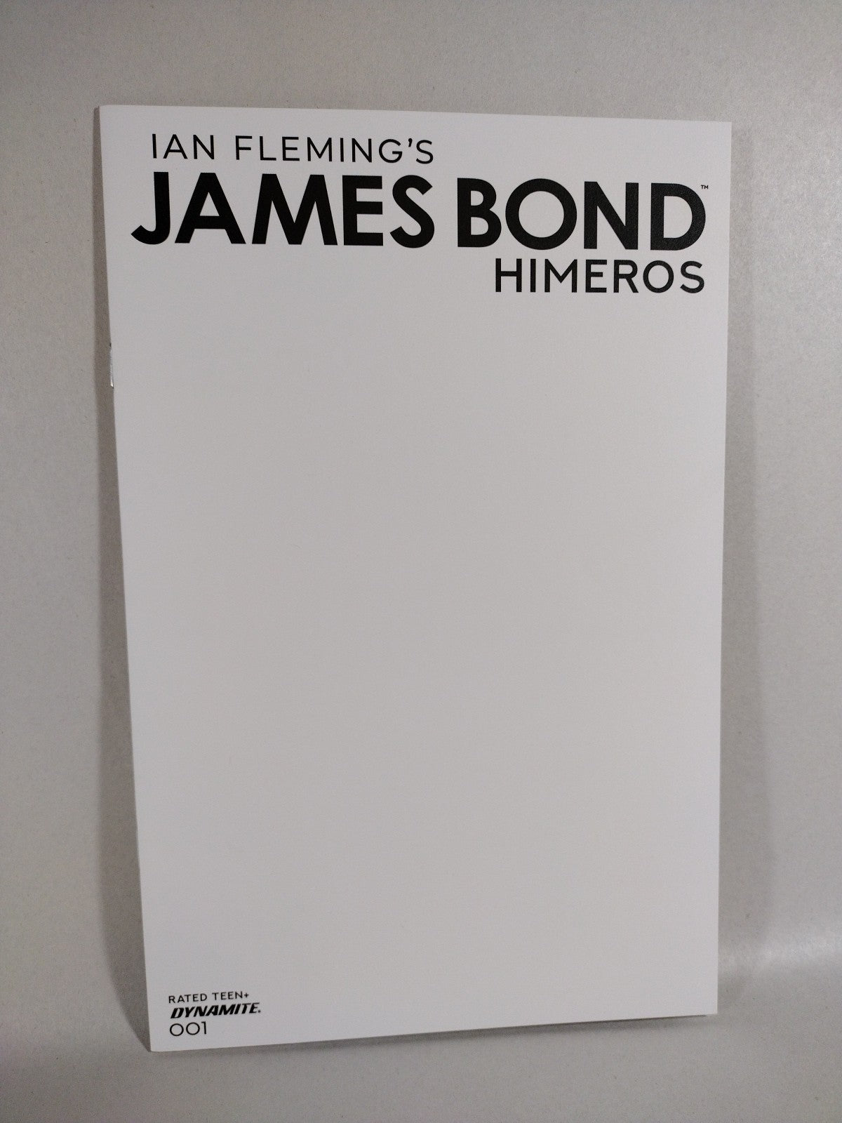 James Bond Himeros #1 (2021) Dynamite Comic Blank Sketch Variant Cover NM
