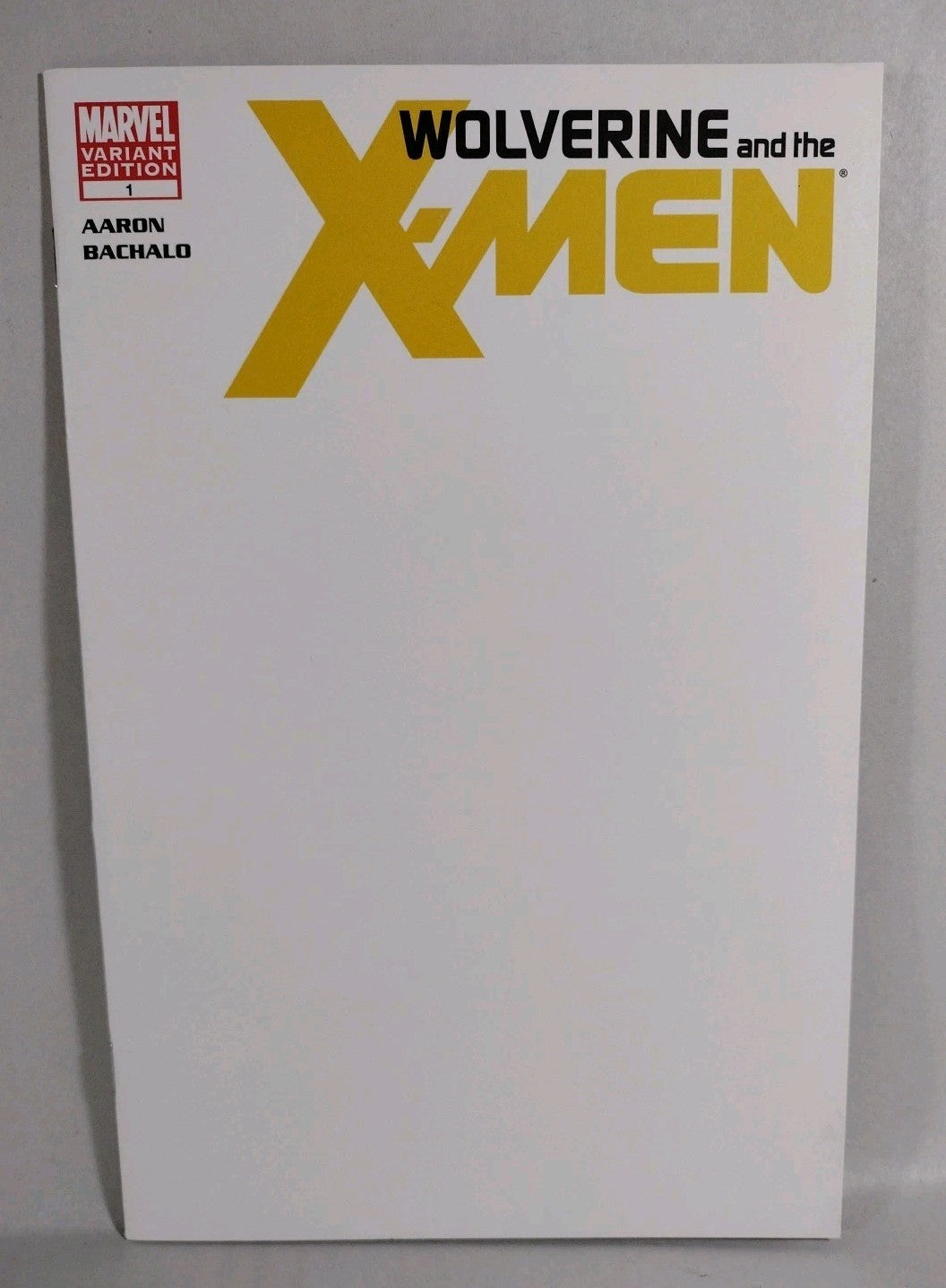 Wolverine And The X-Men #1 (2011) Marvel Comic Blank Sketch Variant Cover NM