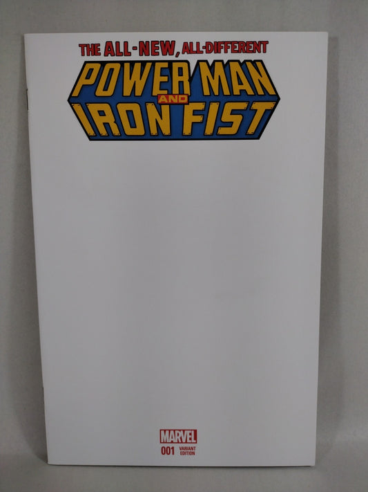 Powerman And Iron Fist #1 (2016) Marvel Blank Sketch Variant Cover VF-NM