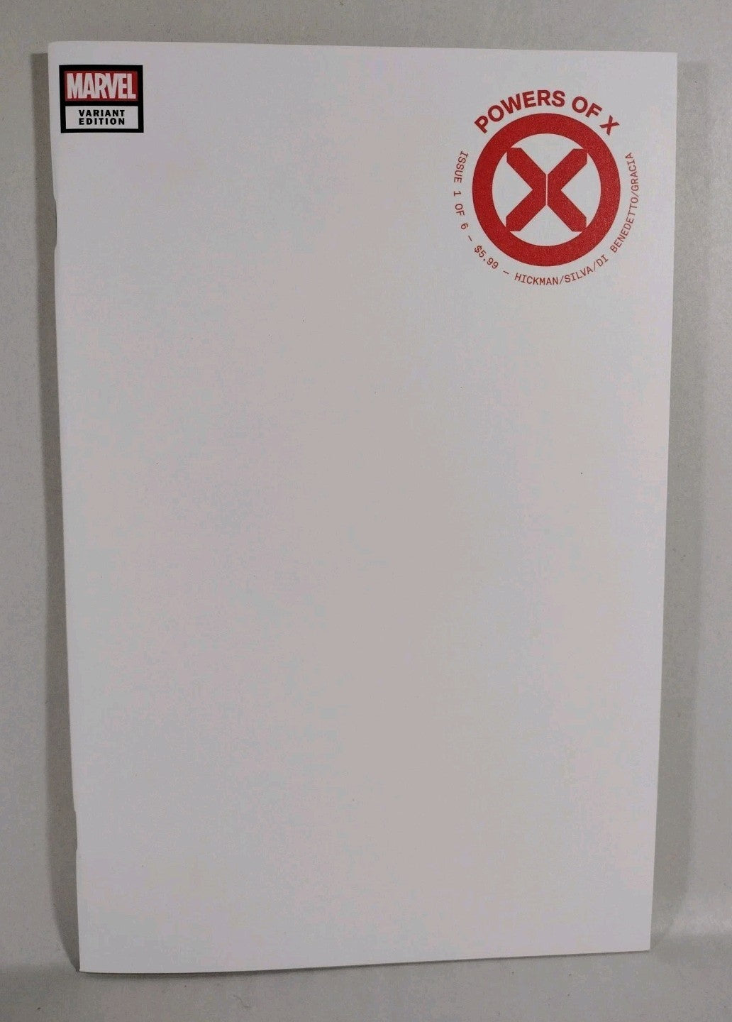 Powers Of X #1 (2019) Marvel Comic Blank Sketch Variant Cover NM