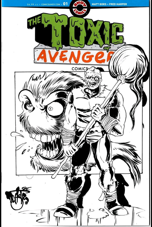 Toxic Avenger #1 (2025) Ahoy Sketch Cover W Original Dave Castr Bobby Art