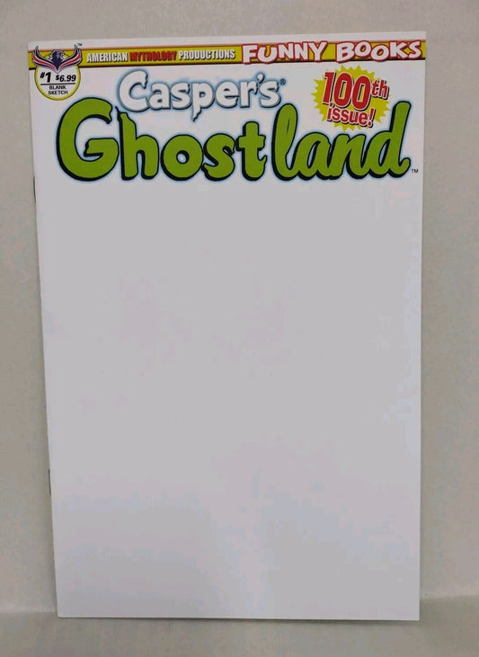 Casper's Ghost Land #1 (2018) AMP Comic Blank Sketch Cover Variant NM