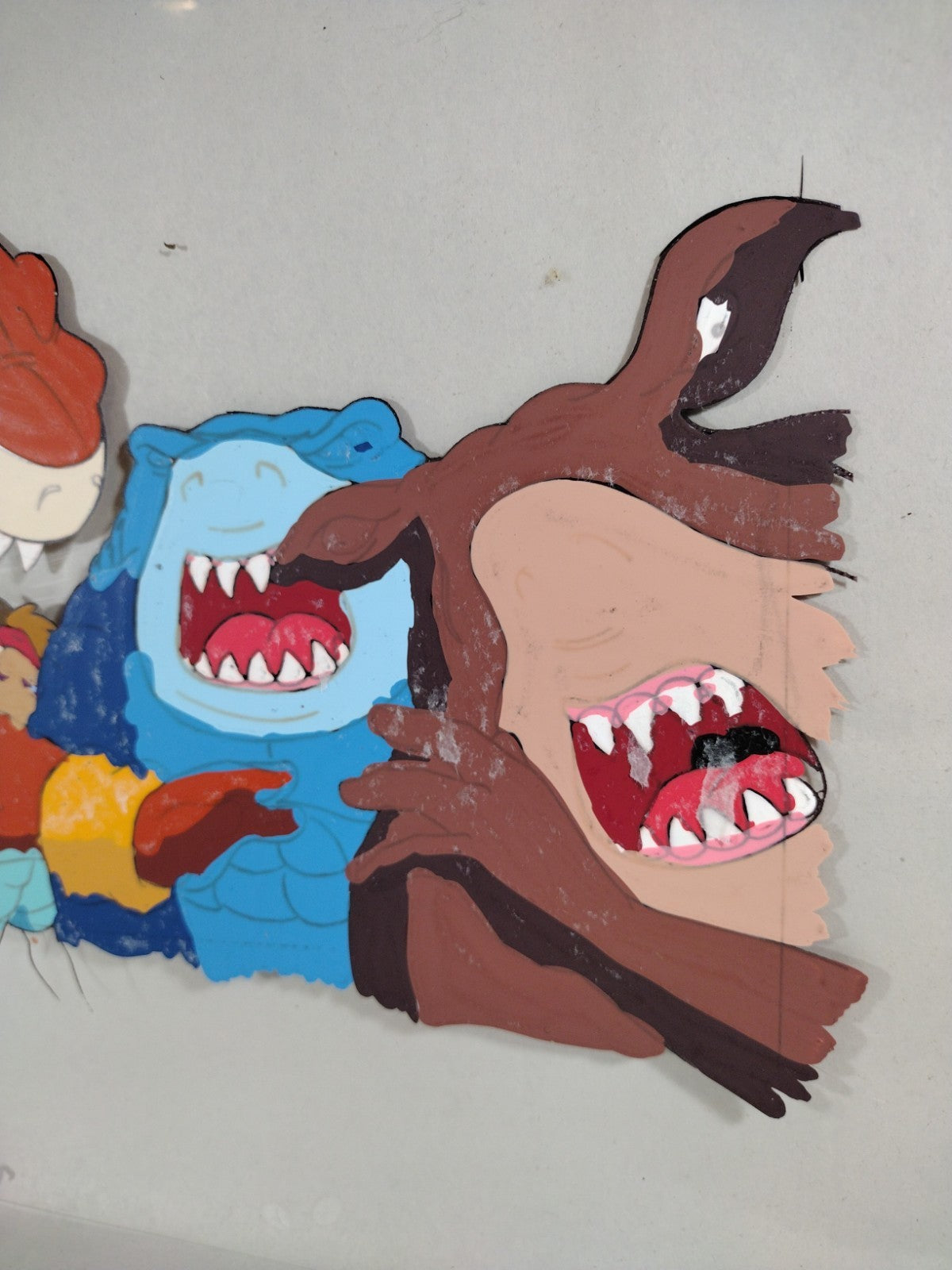 Street Sharks 1996 Original Animation Production Cel Slammu Streex Jab & Bends