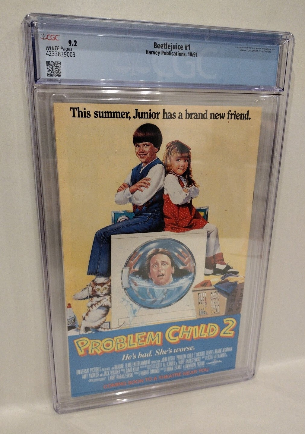 BEETLEJUICE #1 (1991) Harvey Comic 1st Lydia Charles Delia Tim Burton CGC 9.2