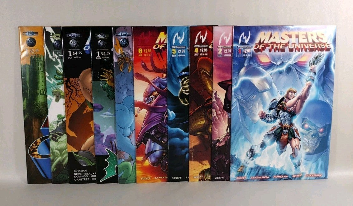Masters Of The Universe MV Creations Comic Lot 1 2 4-6 Icons Of Evil Snakemen+