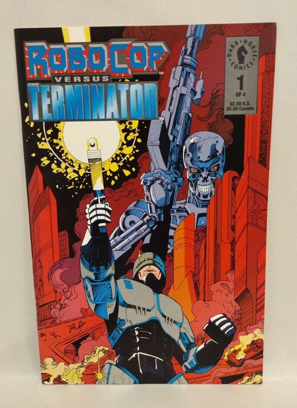 ROBOCOP vs TERMINATOR (1992) Dark Horse Comic Lot Set 1 2 3 Miller Simonson 