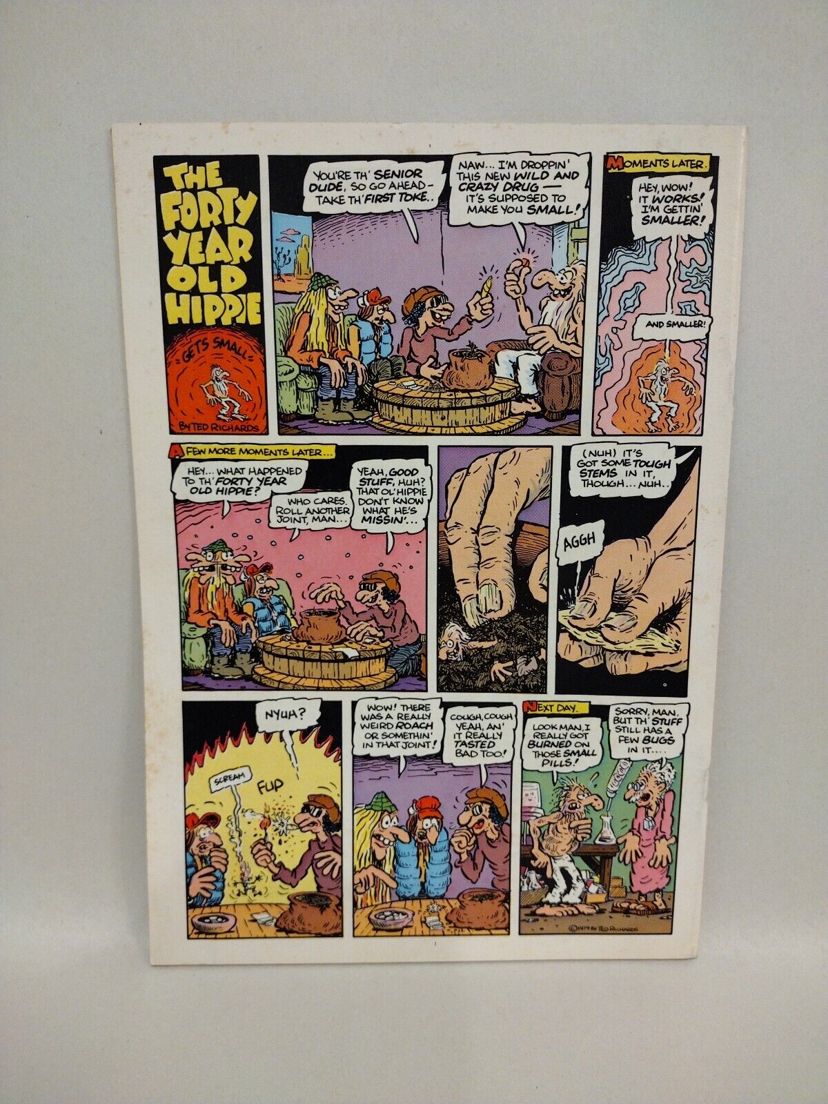 The Forty Year Old Hippie (1978) Rip Off Press Ted Richards Comic Lot Set #1 & 2