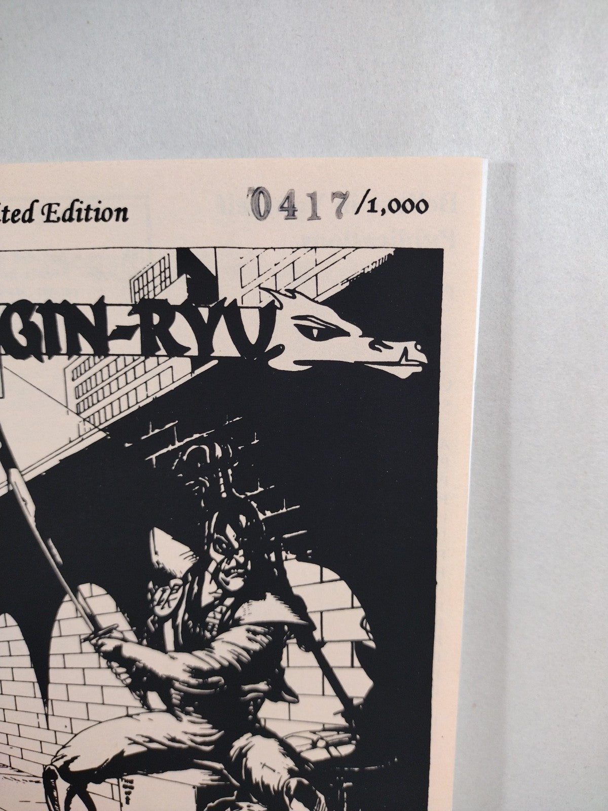 Gin-Ryu 1994 Believe In Yourself Comic Ashcan Preview Comic Signed #'d 417/1000