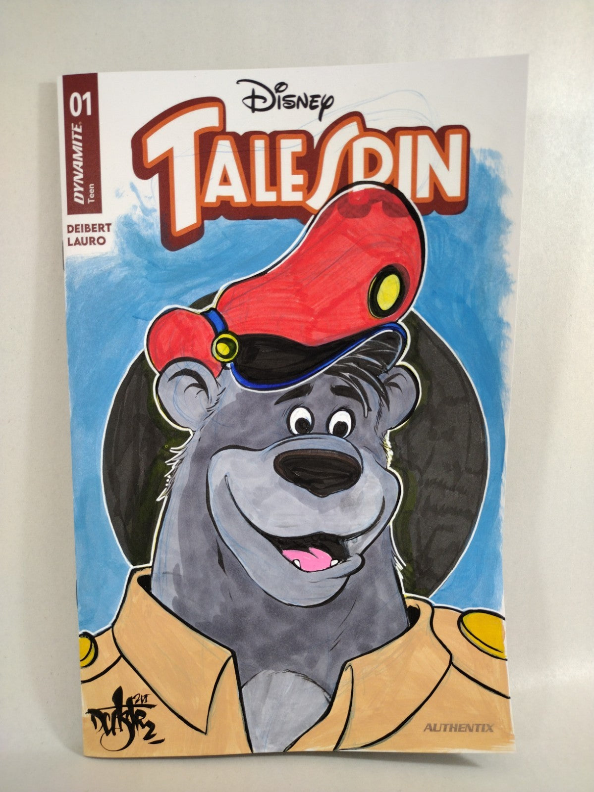 Talespin #1 (2026) Dynamite Sketch Cover Comic W Original Dave Castr Baloo Art