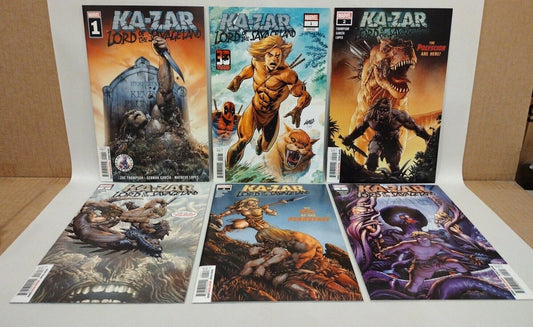 Ka-Zar Lord of the Savage Land (2021) Marvel Comic Complete Lot Set W Variant 