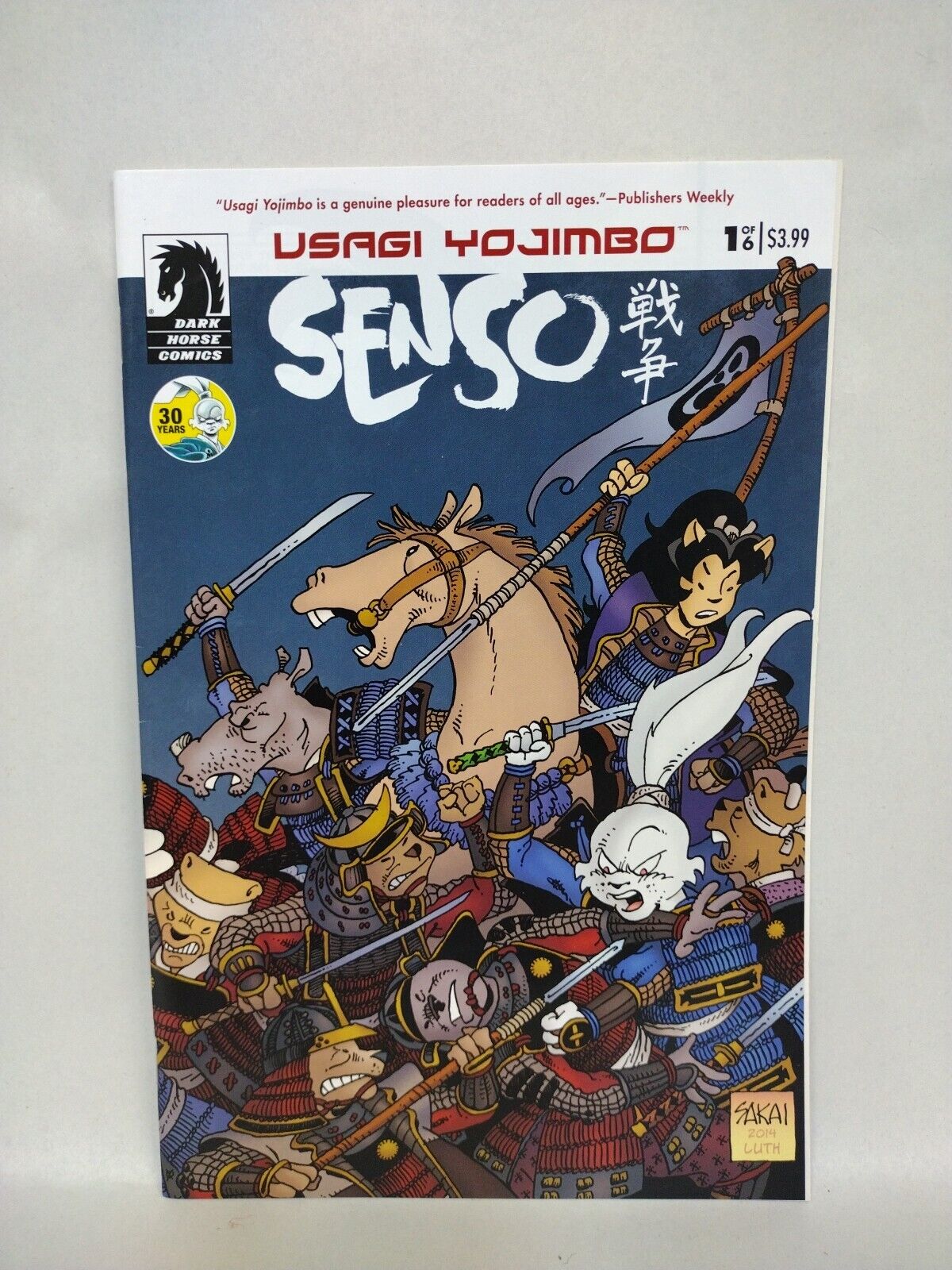 Usagi Yojimbo Senso (2014) Dark Horse Stan Sakai Comic Lot Set #1 2 4 6 VF-NM