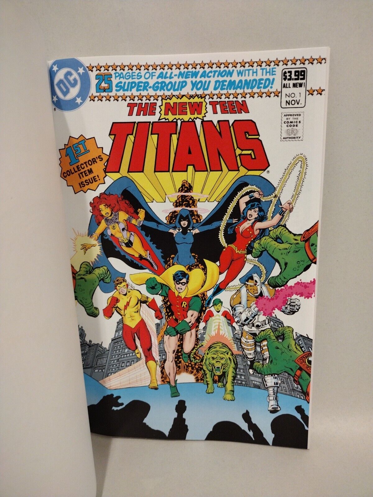 NEW TEEN TITANS #1 (2023) DC Comic Facsimile Ed Sketch Variant W Original Art