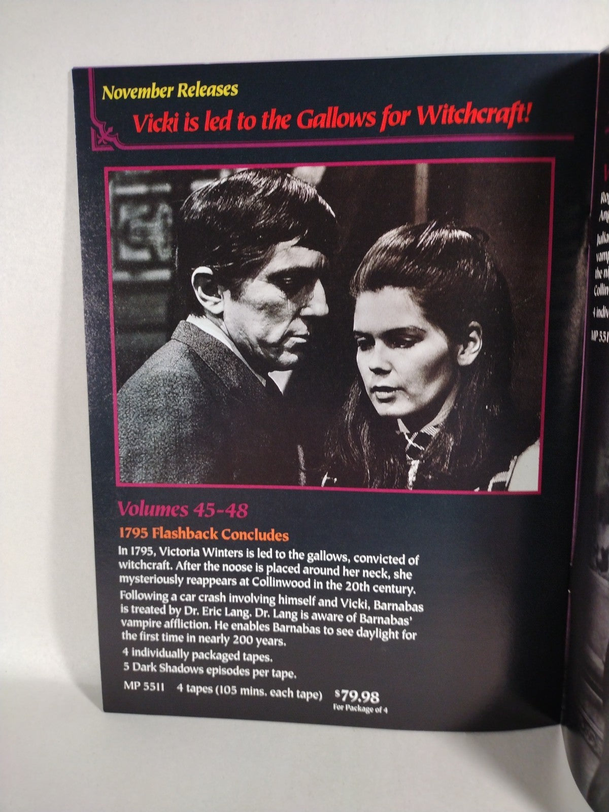 Dark Shadows Catalog (1990) MPI Merchandise Articles With Product descriptions