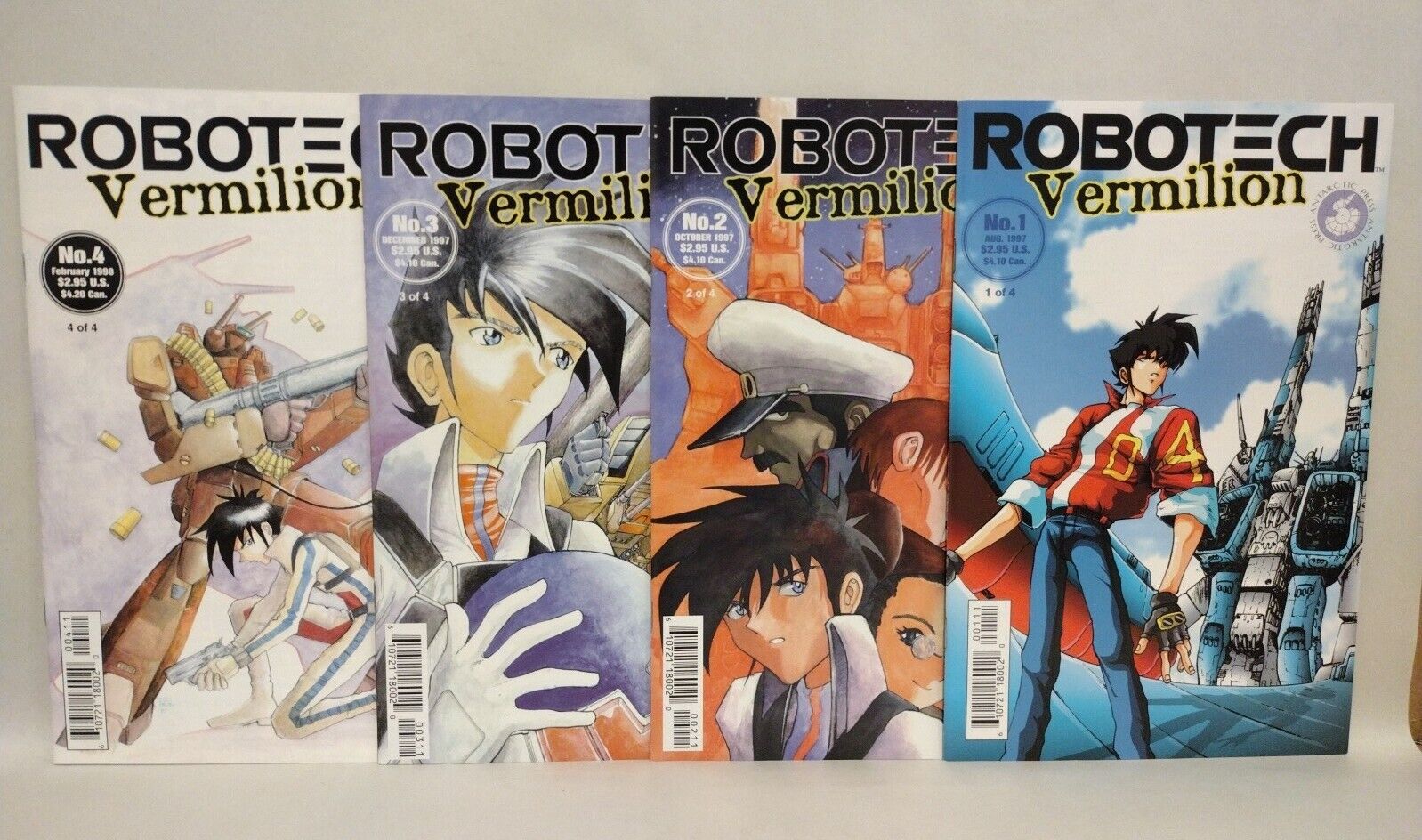 Robotech Vermilion (1997) Complete Antarctic Press Comic Miniseries VF-1J VF-142