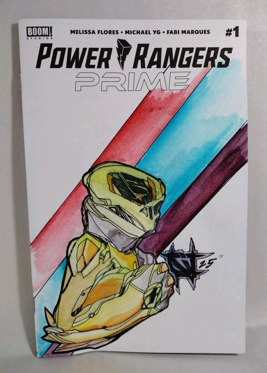 Power Rangers Prime 1 (2024) Boom Sketch Cover Comic W Original Jose Guillen Art