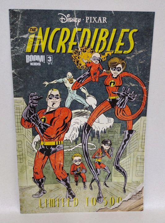 Incredibles Family Matters #3 (2009) Boom Studios Comic Tom Scioli Variant Cover