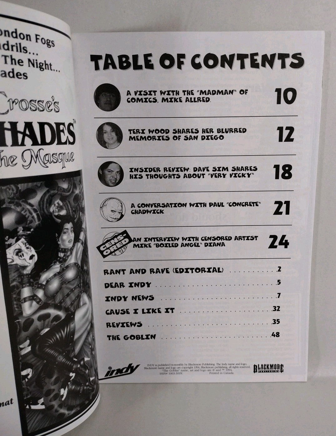 Indy (1994) Blackmore Independent Comic Magazine Lot #7 8 Tim Vigil Don Simpson