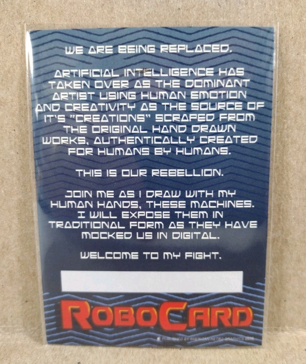 Robocard (2026) ARG Sketch Card W Original DCastr Cyborg Superman Art
