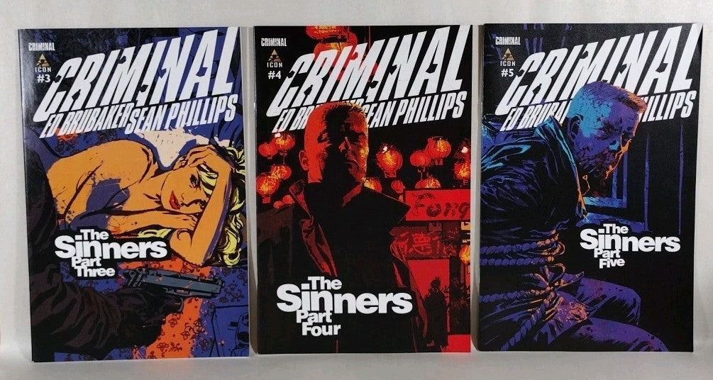 Criminal (2006) Icon Ed Brubaker Phillips Comic Lot V1 1-10 V2 1-5 7 Sinners 1-5