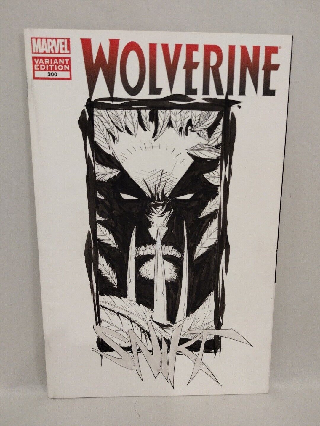 Wolverine 300 (2012) Marvel Blank Sketch Variant Comic w Original Dave Castr Art