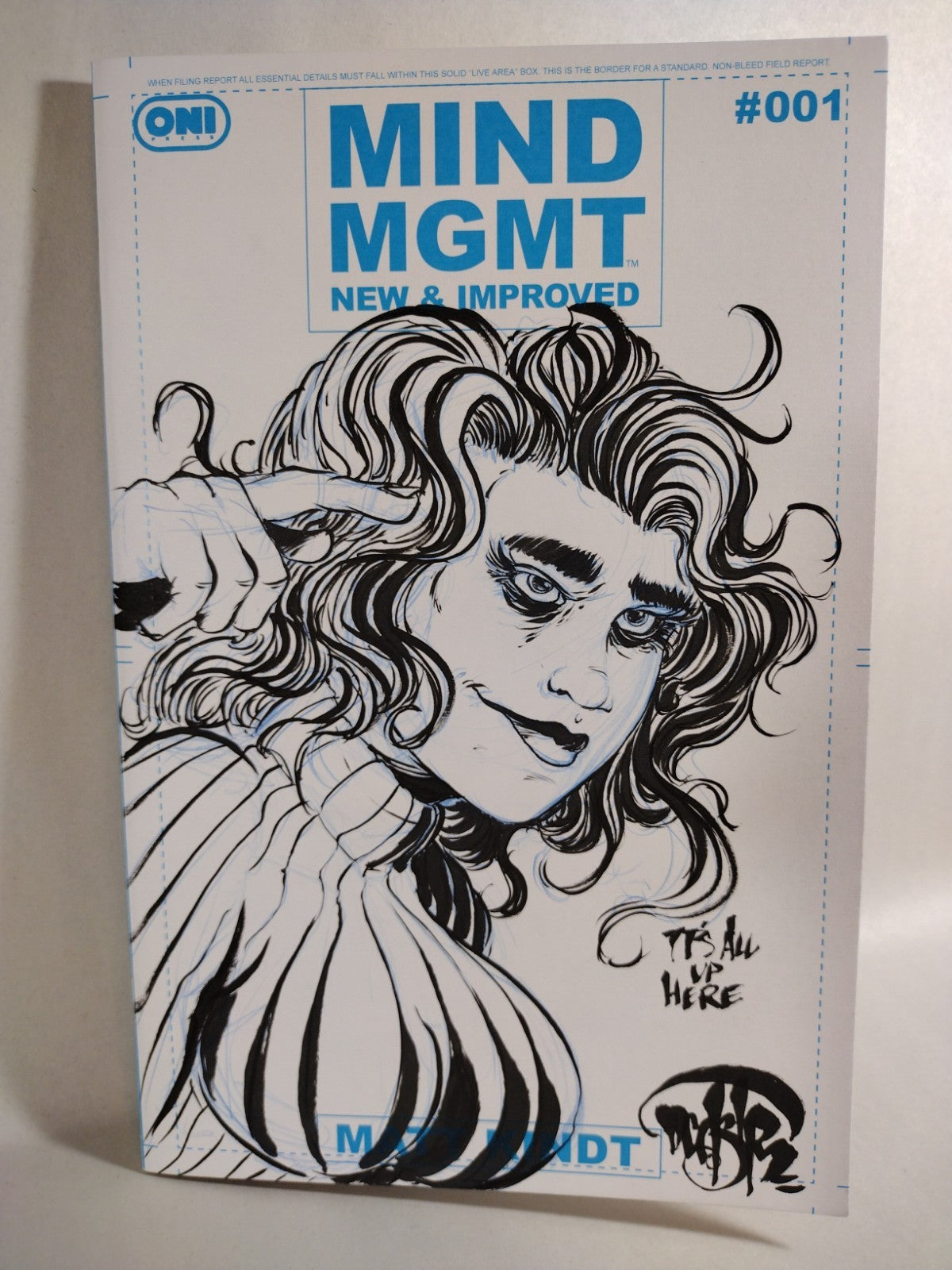 Mind MGMT New & Improved #1 (2026) Oni Sketch Cover W Original Dave Castr Art