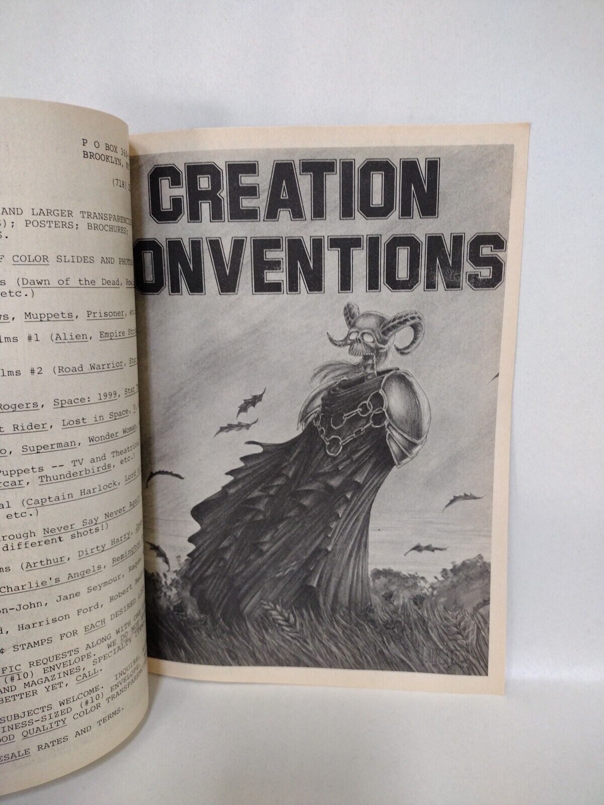 Creation Con 1988 Program HTF RARE Joseph Michael Linsner 1st published?