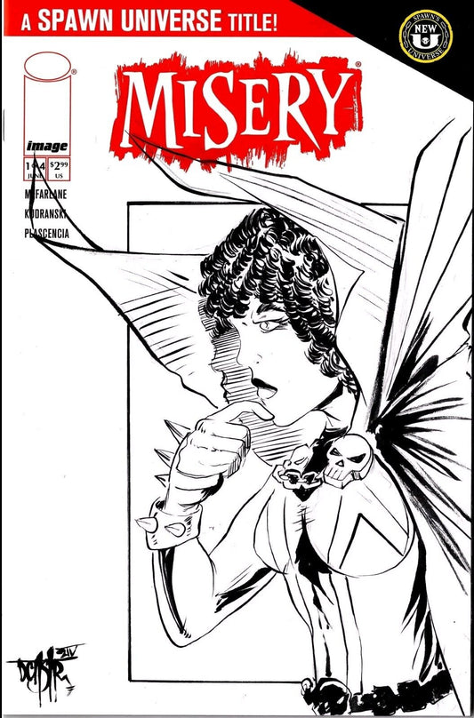 Misery 1 (2024) Image Comic Sketch Cover Variant W Original Cyan Dave Castr Art