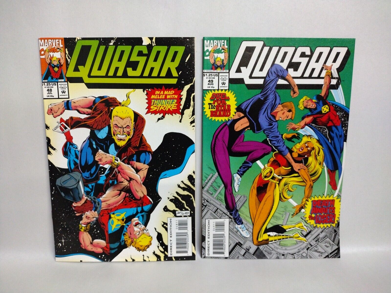 Quasar (1993) Marvel Comic Lot Set #44 45 46 47 48 49 50 51 51 NM 