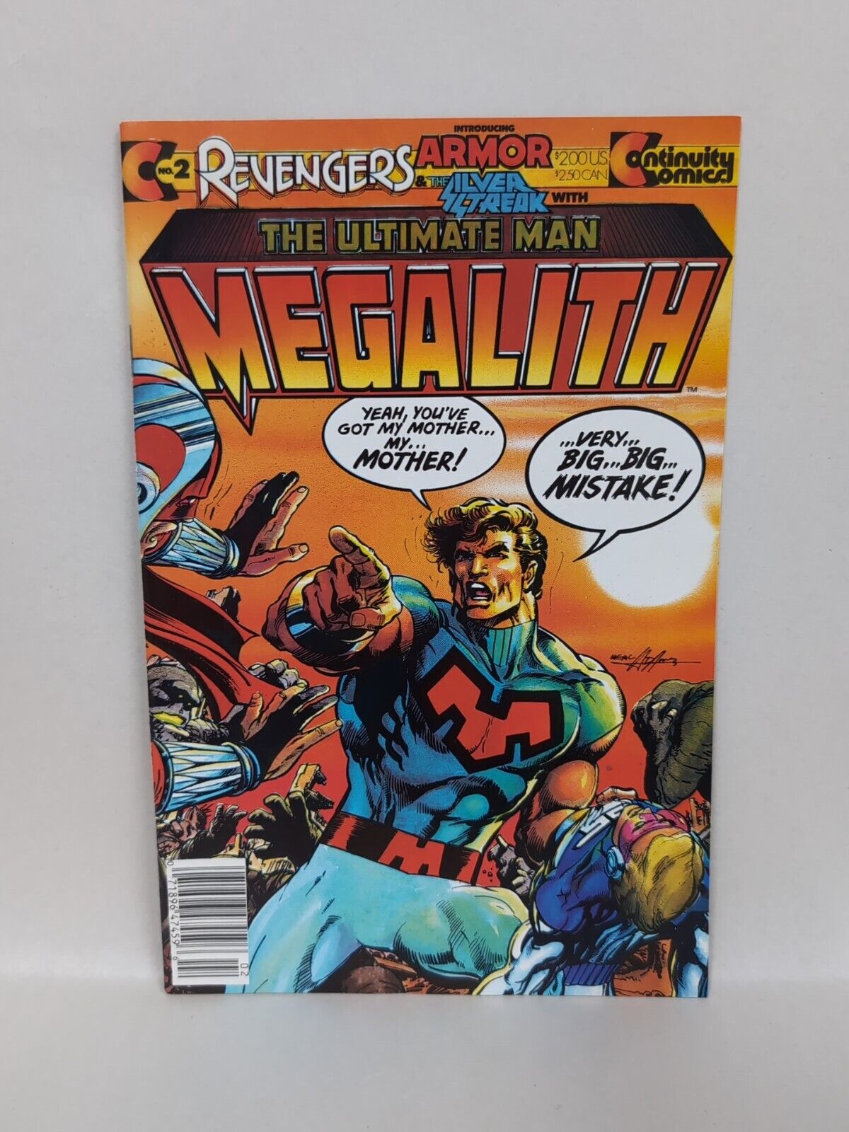 Revengers #1 & 2 (1986) Continuity Comics Neal Adams Newstand Variants Key Issue