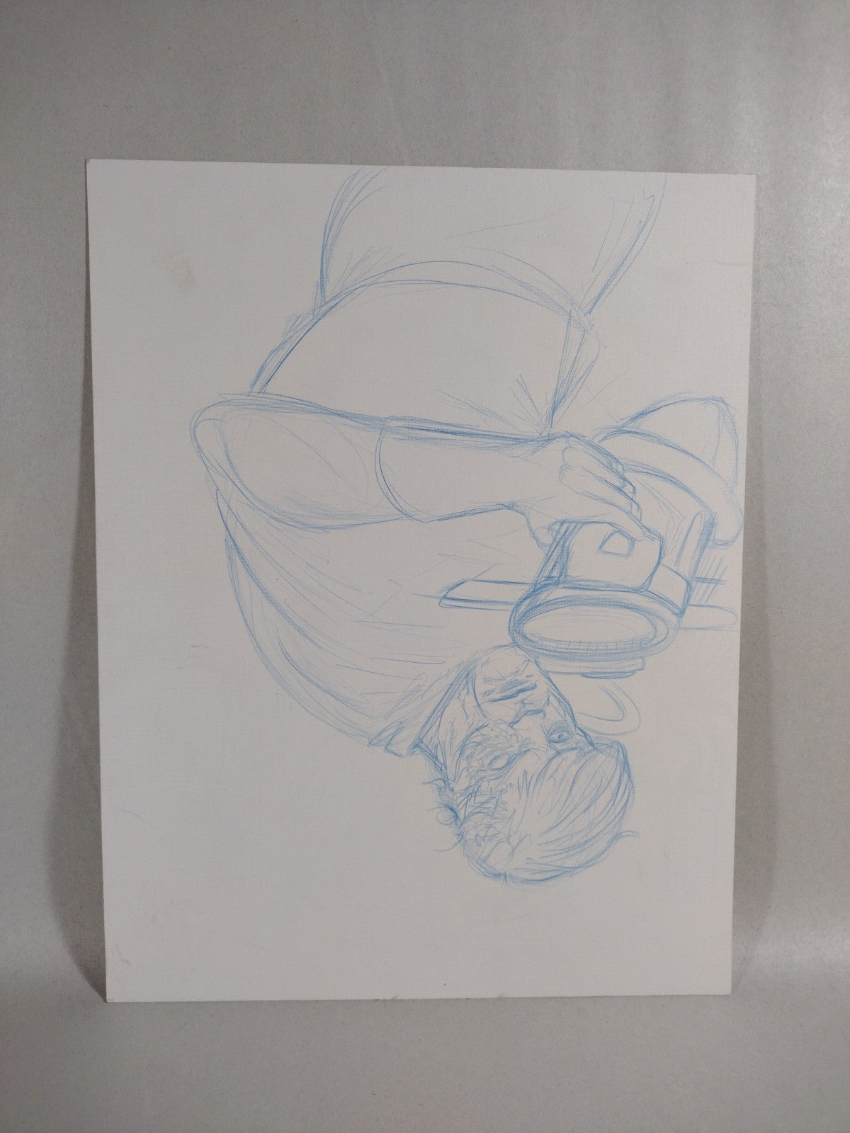 Happiness Original (2023) Dave Castr 8.5 X 11" Pencil Ink Drawing W ARG COA 193