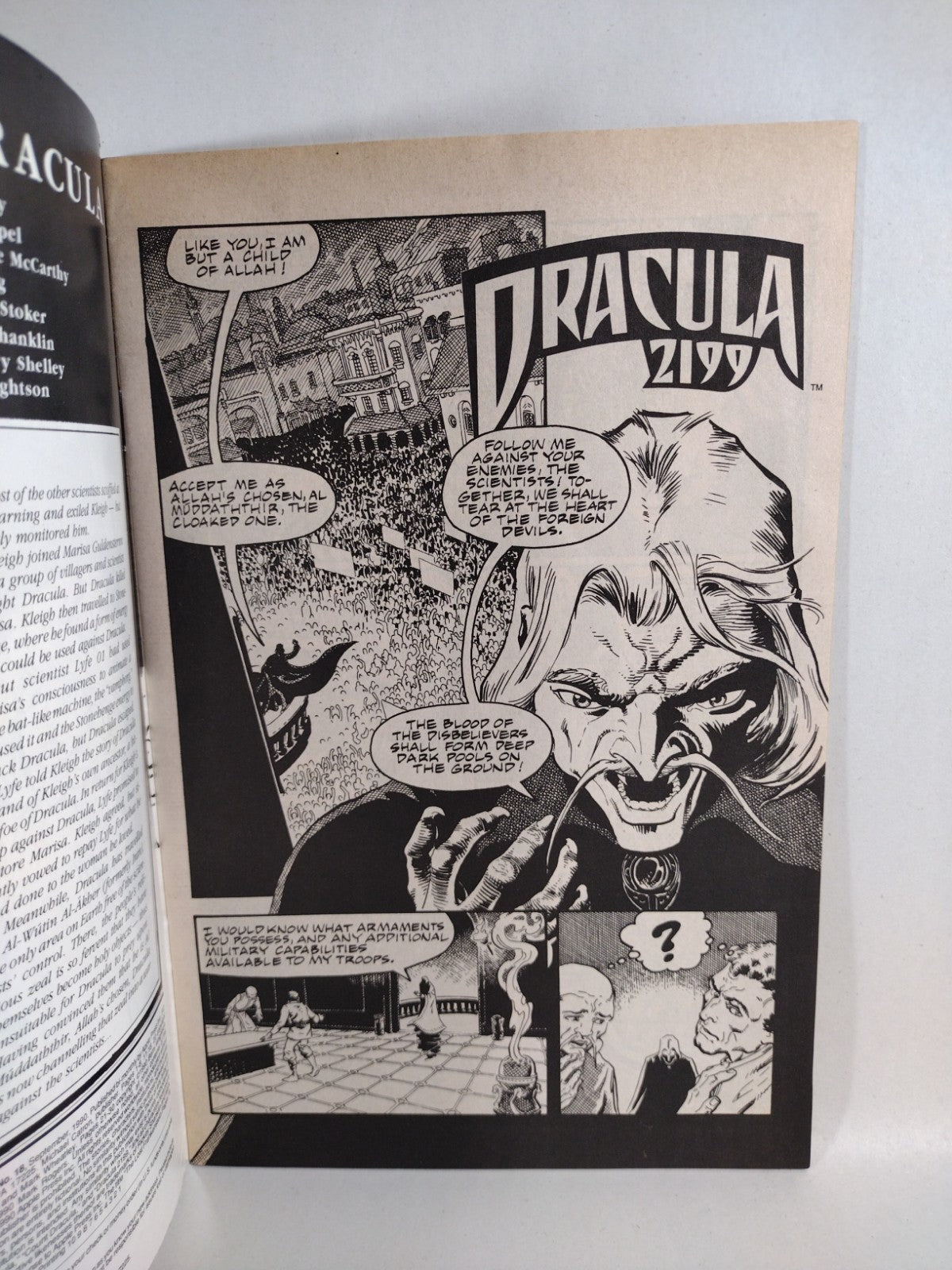 Blood of Dracula (1990) #18 Mike Vosburg Cover Art Apple Comic Bernie Wrightson 